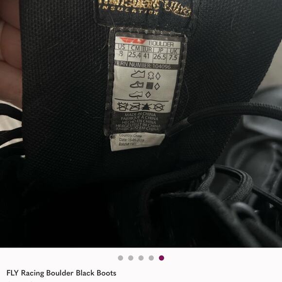 Fly racing boulder black boots - Picture 5 of 5